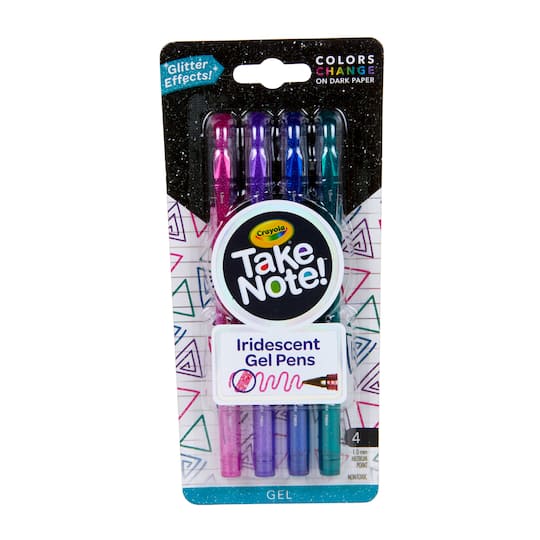 Crayola&#xAE; Take Note&#x2122; Iridescent Gel Pens